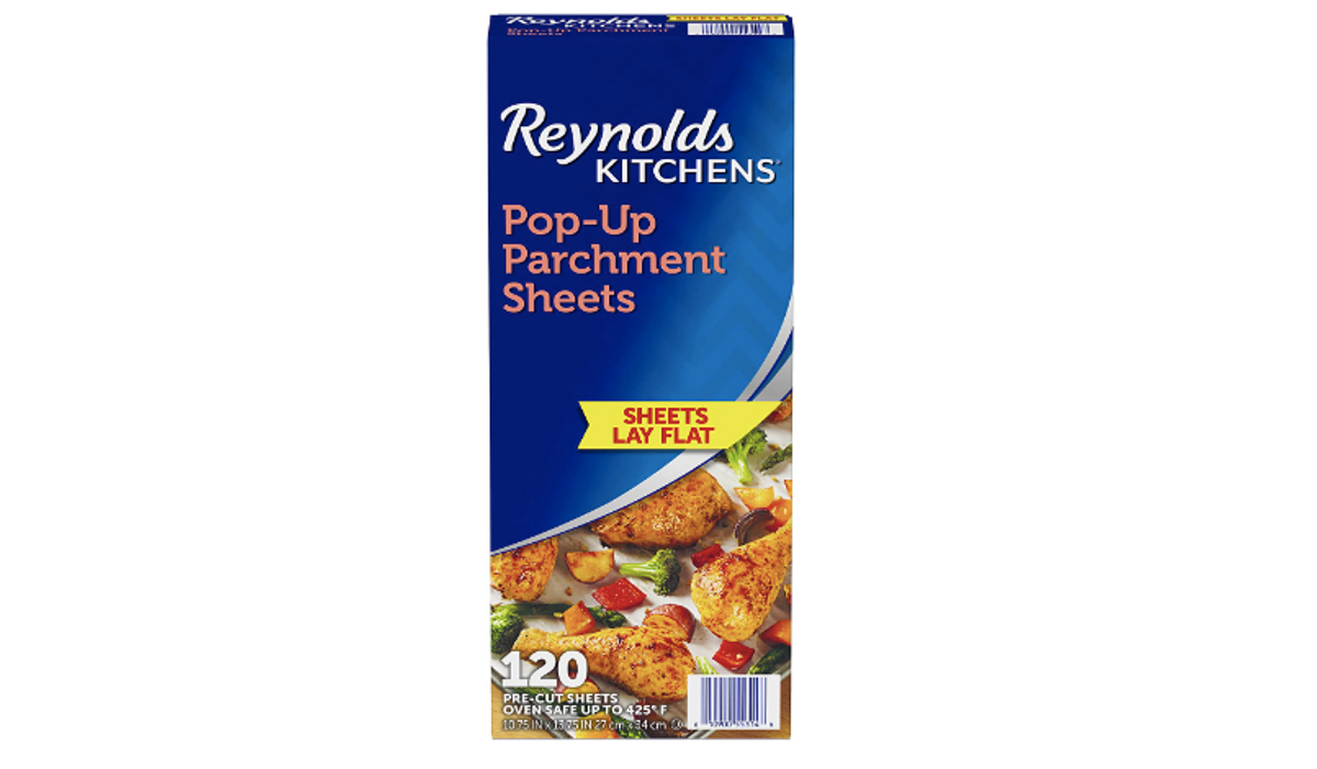 Reynolds Kitchens Pop-Up Parchment Paper Sheets, 10.7x13.6 Inch, 120 ...