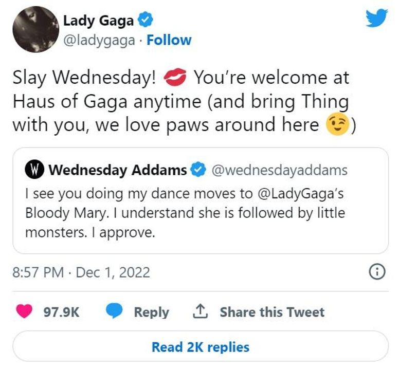 Lady Gaga - Bloody Mary from Wednesday (Lyrics) Tiktok speed up