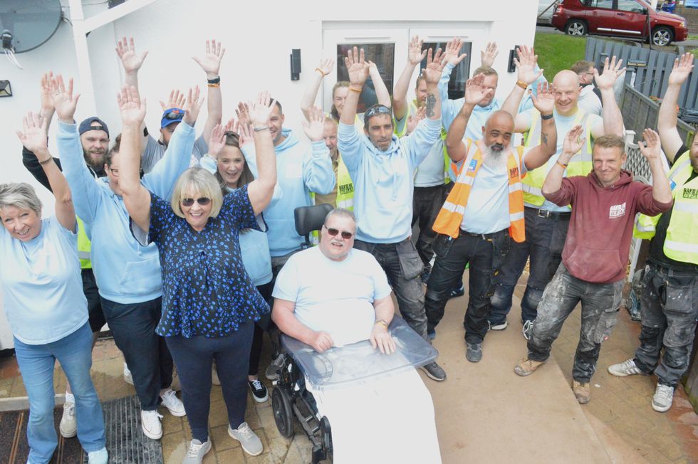 Charity completes building work so stroke victim no longer sleeps under stairs