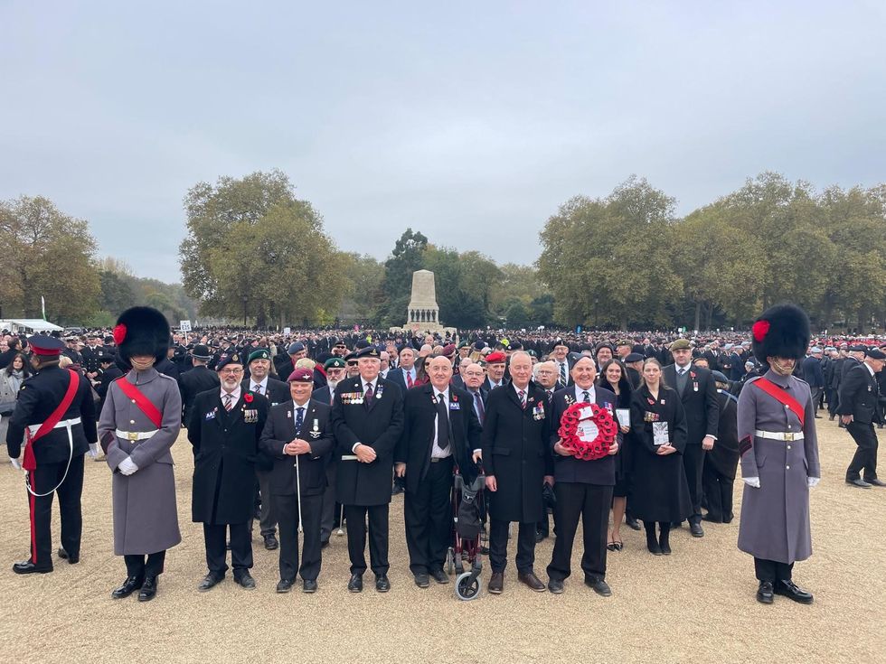 Blind veteran, 100, ‘felt 10 feet tall’ marching past Cenotaph for first time