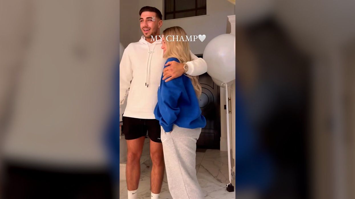Molly-Mae Hague cracks up as she returns home with Tommy Fury after Vegas  fight