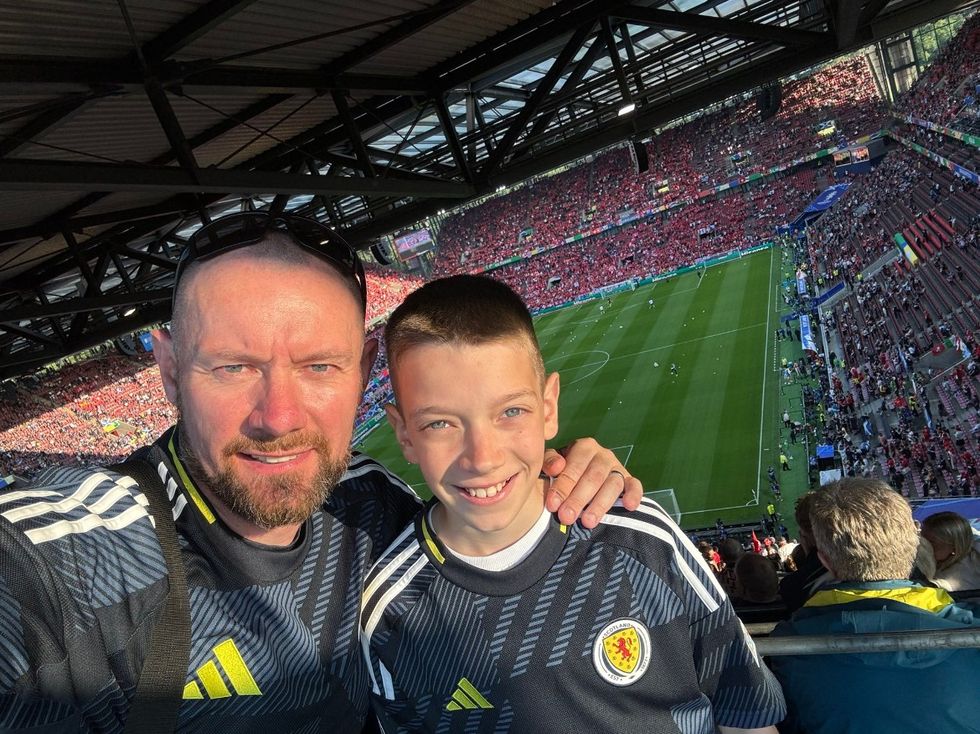 Father and son watching Scotland match in Germany ‘confident’ team will win