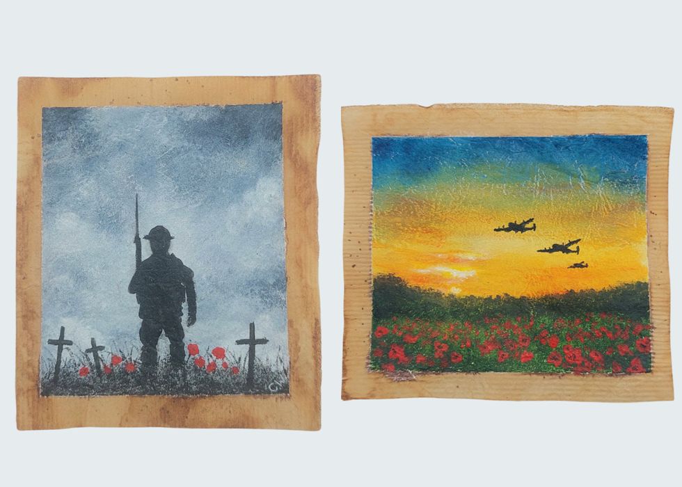 Remembrance Day: Artist’s used tea bag paintings pay tribute to fallen soldiers