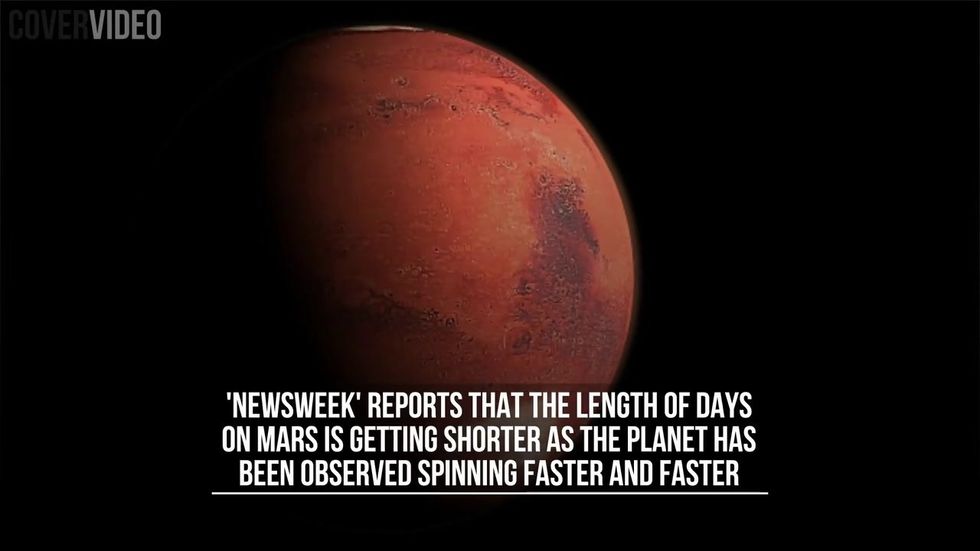 spining planet mars