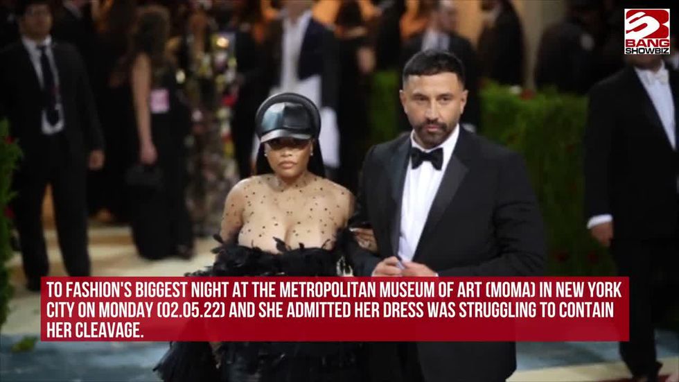 Nicki Minaj 'popped out' of Met Gala gown