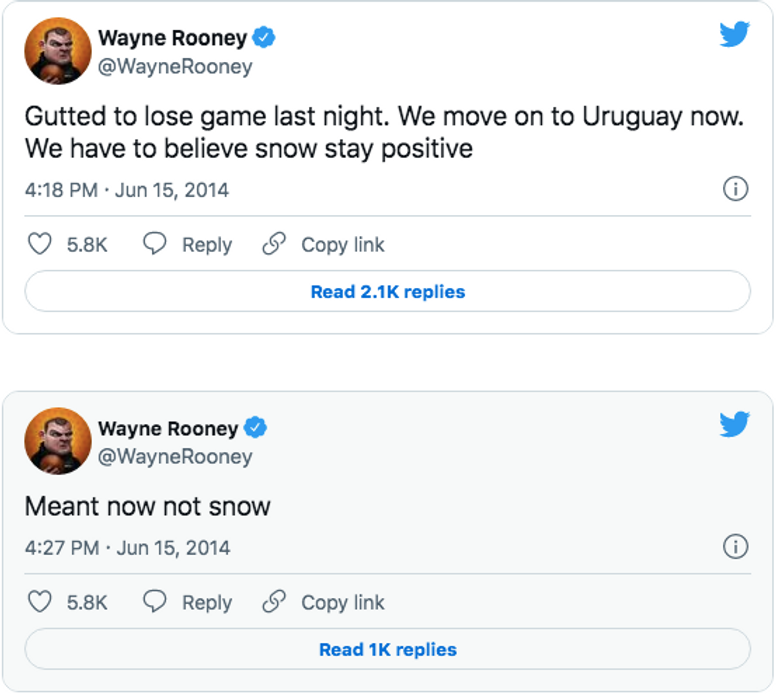 34 of Wayne Rooneys Greatest Tweets on His 34th Birthday 