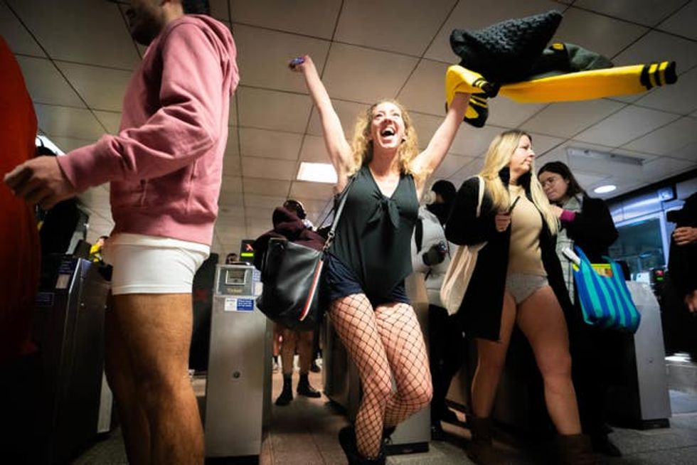 Underwear on full display as No Trousers Tube Ride returns to London