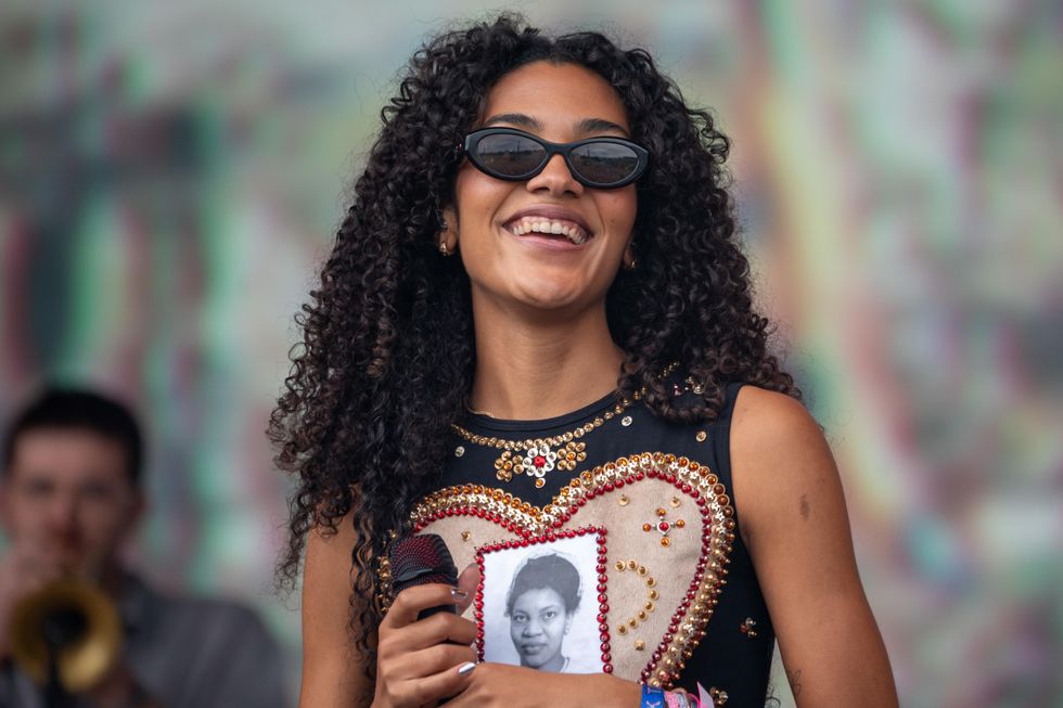 Olivia Dean pays tribute to grandmother and Windrush generation at Glastonbury