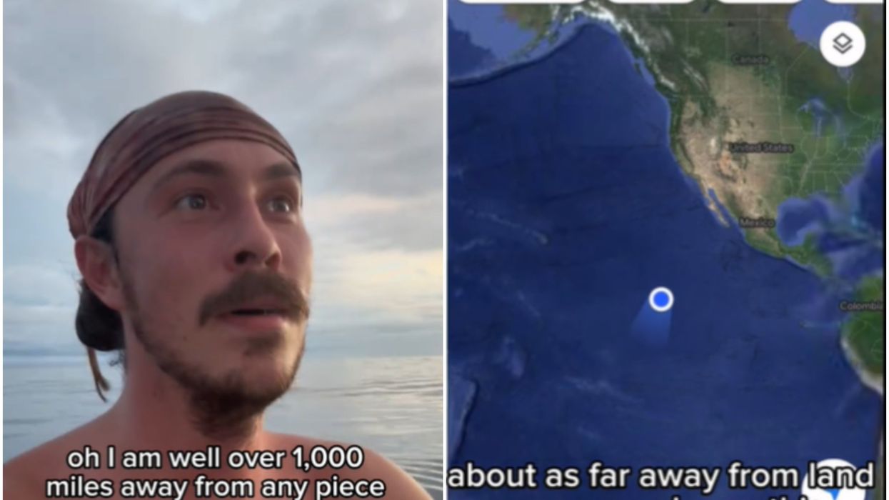 Pacific Ocean traveller shares his location on Google Maps and people are freaking out