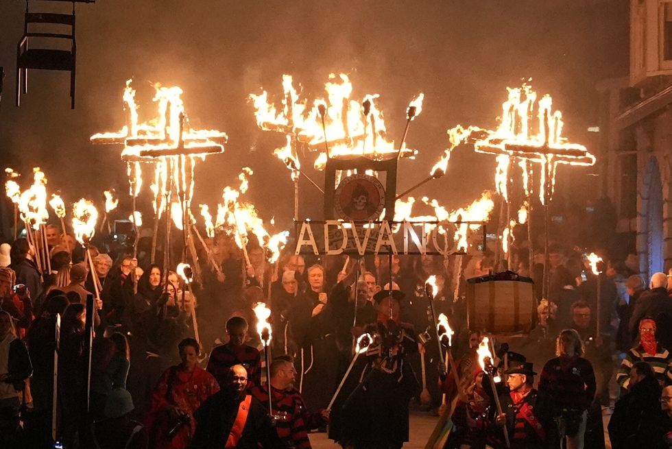 Streets packed for annual Lewes bonfire parade