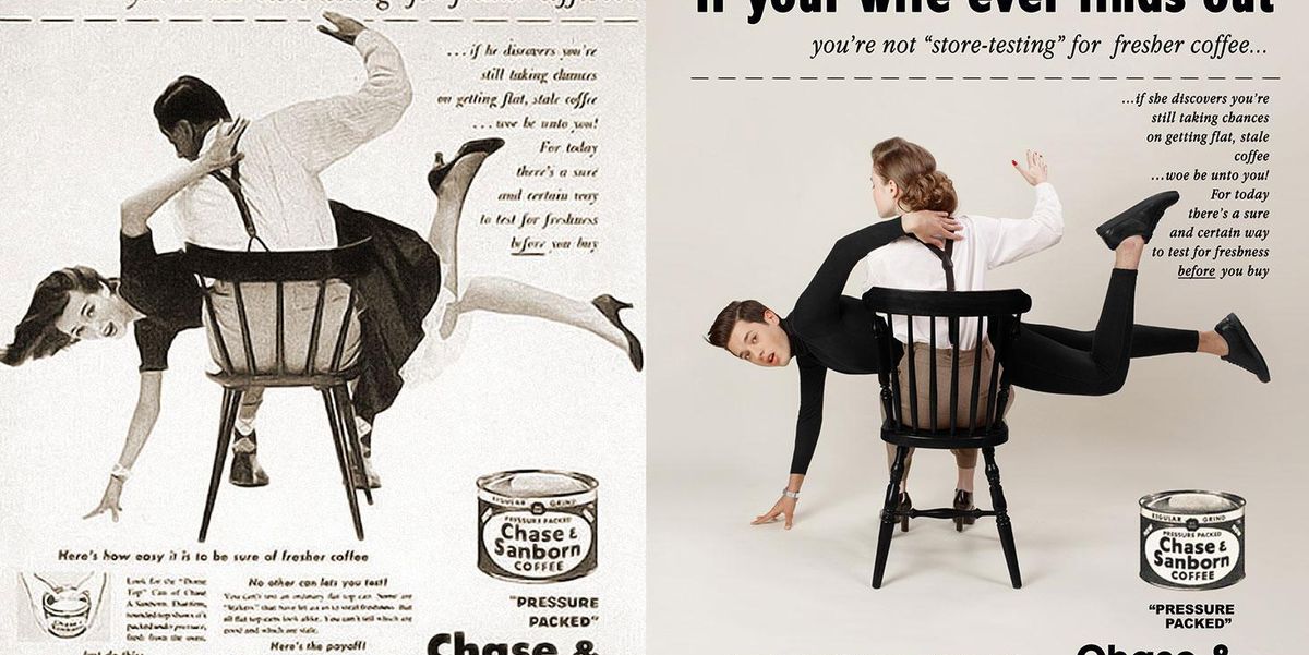 A photographer flipped gender roles in vintage ad campaigns and the ...