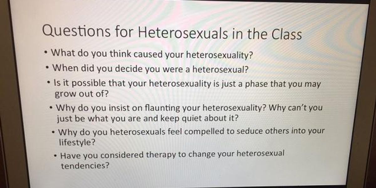 This Professor Tried To Show How Annoying The Questions You Ask Gay People Are Indy100 Indy100 2134