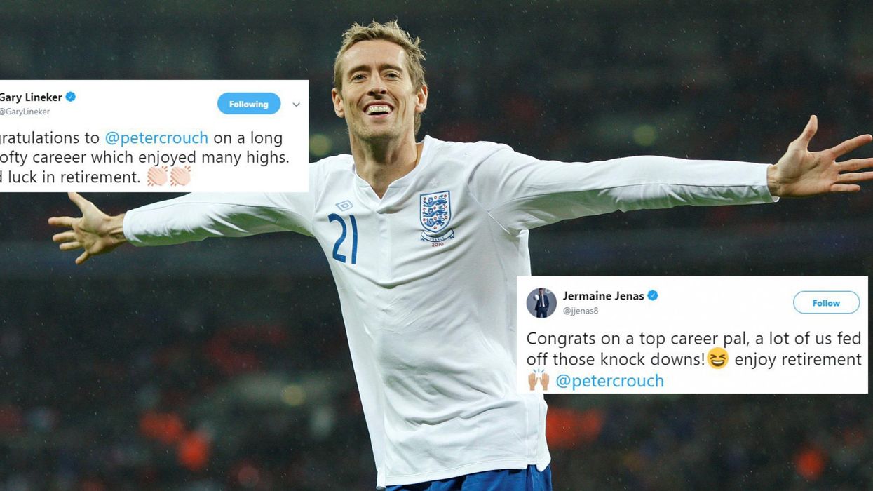 håber Gøre mit bedste snap How the internet reacted to Peter Crouch announcing his retirement from  football | indy100 | indy100