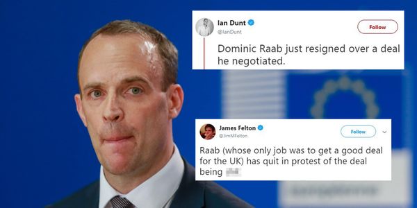 Brexit Dominic Raab Just Resigned And Everyone Is Making The Same Joke