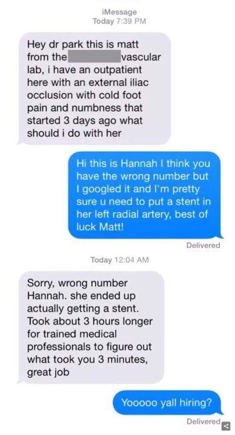Right Text Wrong Number 