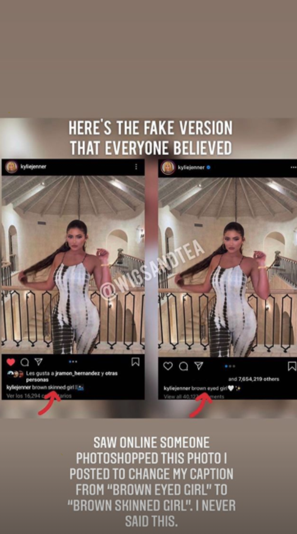 Kylie Jenner Denies Calling Herself Brown Skinned Girl On Instagram Indy100 Indy100 