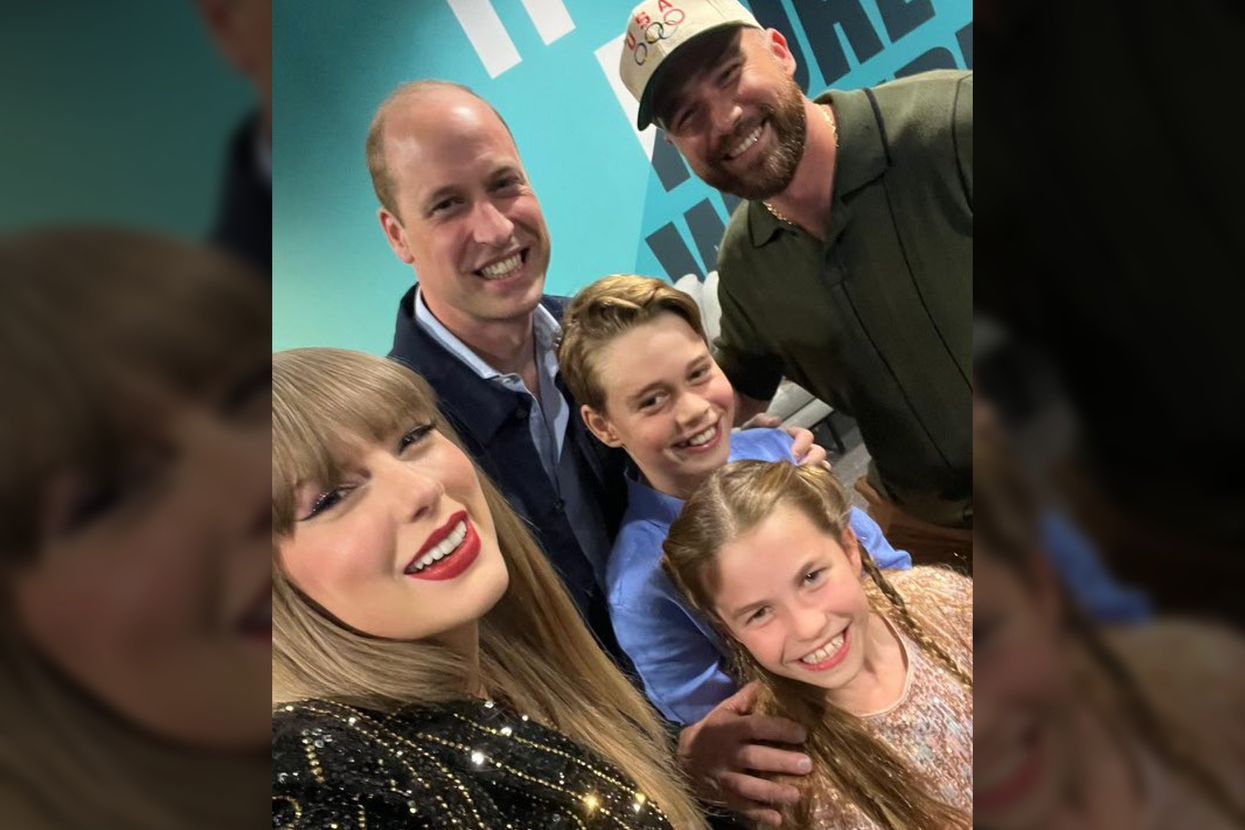 What does 'M8' mean in Taylor Swift's message to Prince William?
