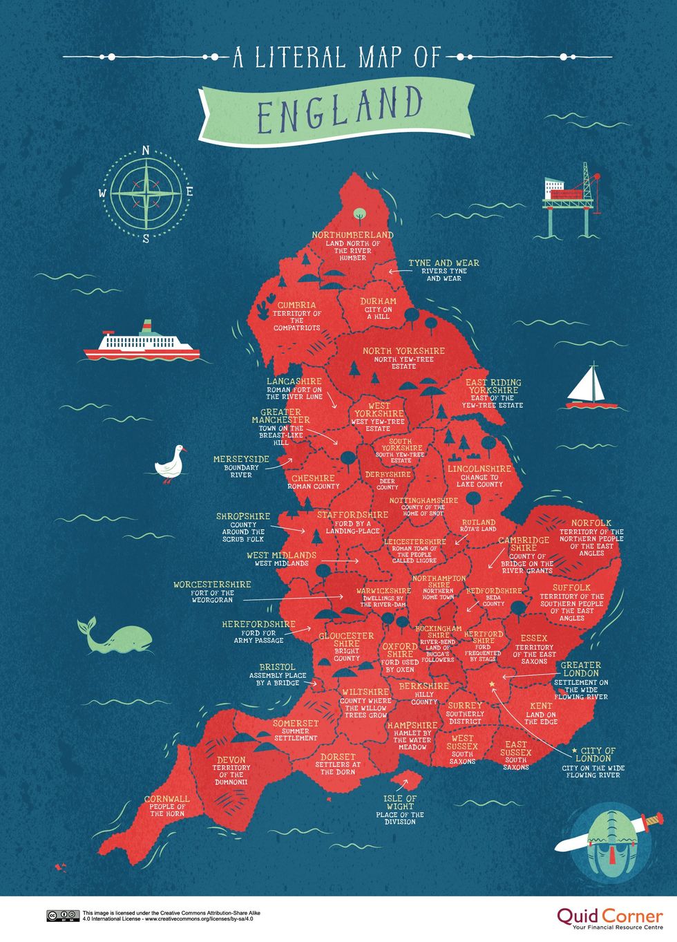The Literal Meanings Behind Britains Place Names Mapped Indy100 Indy100 