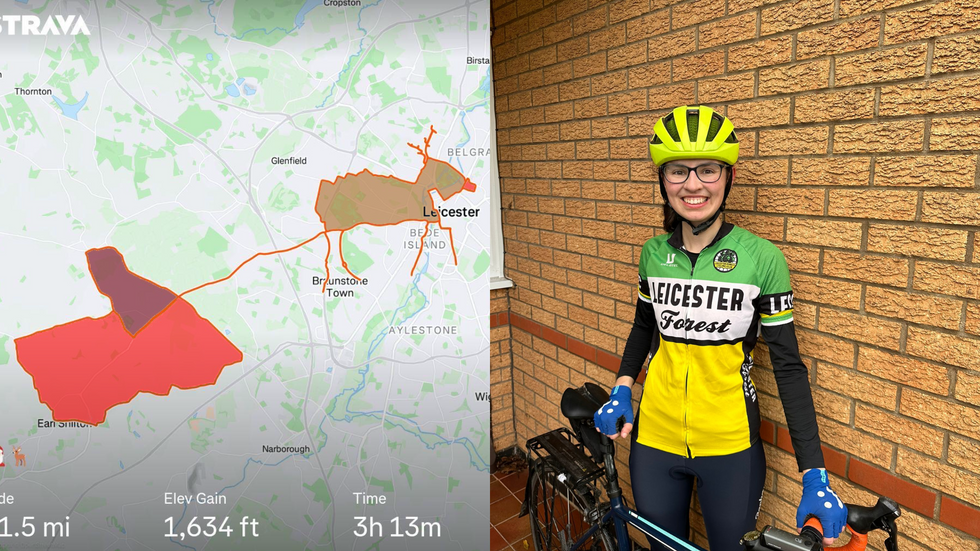 Cyclist creates Christmas-themed routes as part of festive ride challenge