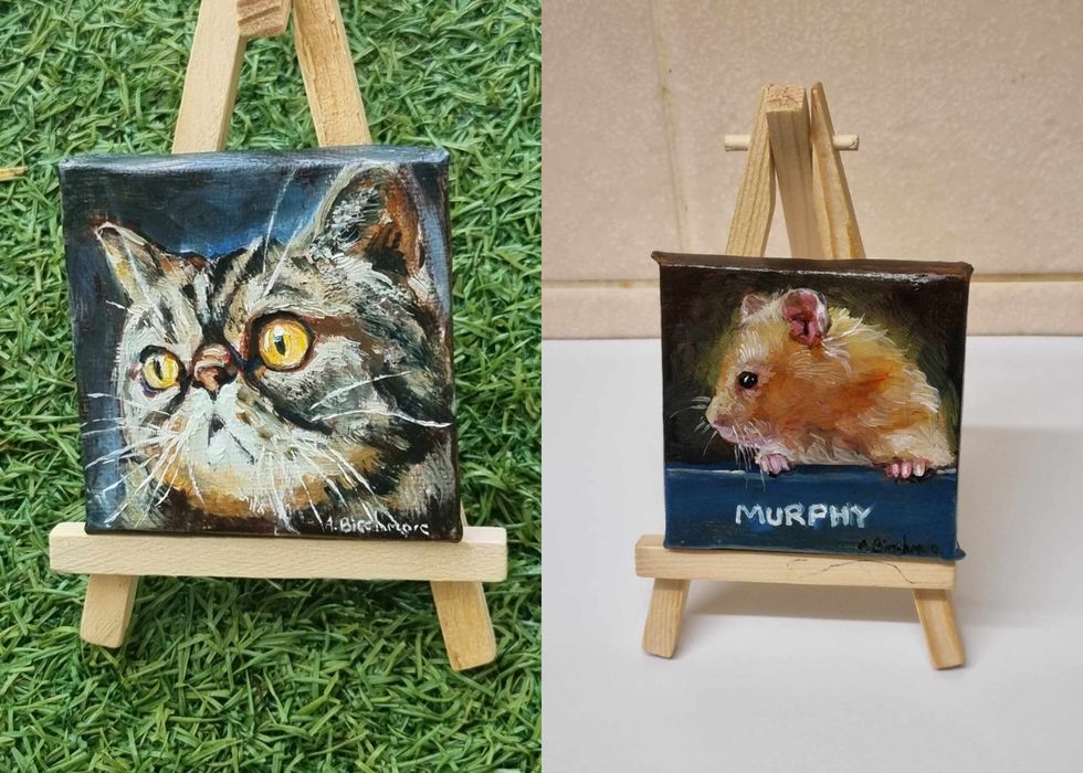 Artist ‘putting some positivity out into the world’ through mini pet paintings