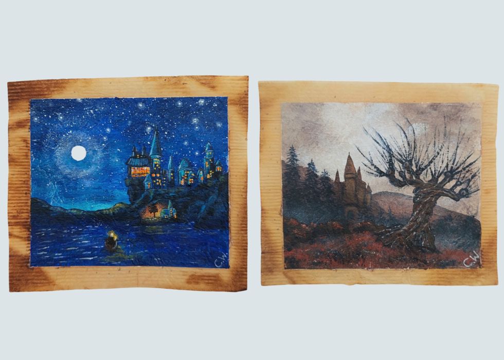 Artist captures magic of Harry Potter and The Lord of the Rings on used tea bags