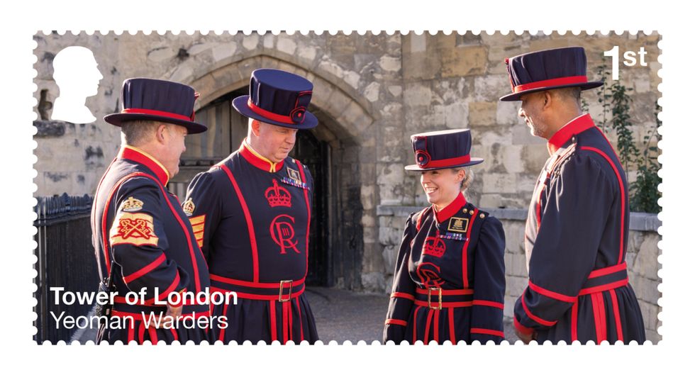 New stamps marking the history of the Tower of London