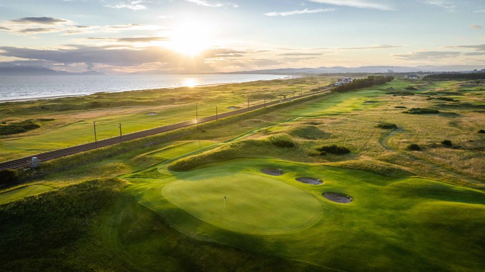 Even as a golf novice, playing at Dundonald Links and Royal Troon was ...