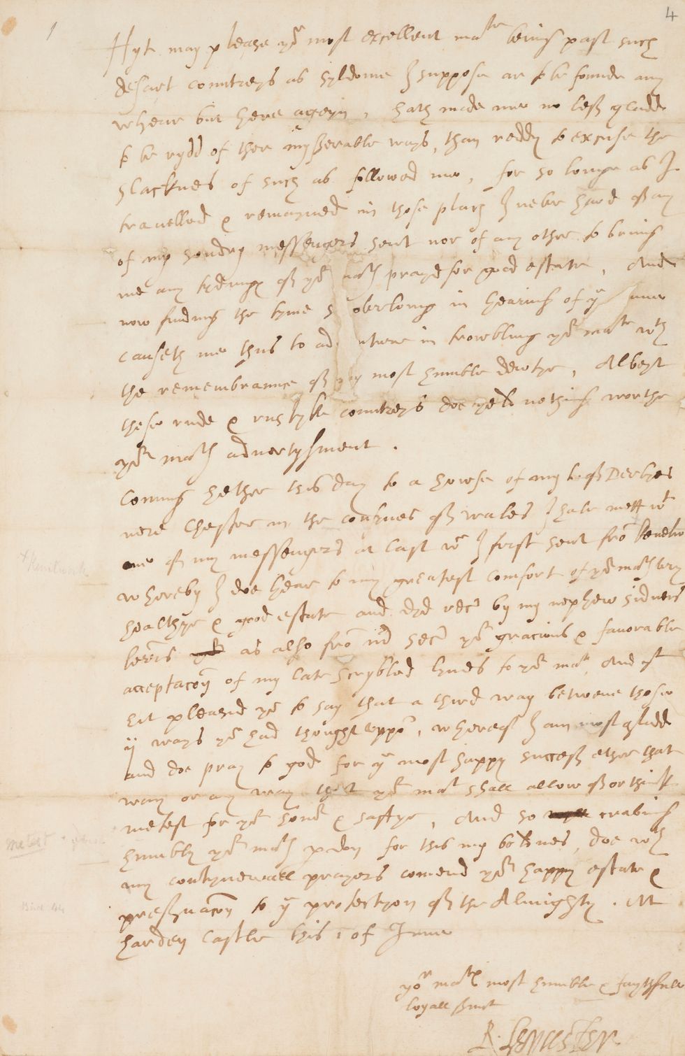 Rare letter to Elizabeth I from possible love interest sold for £32,700