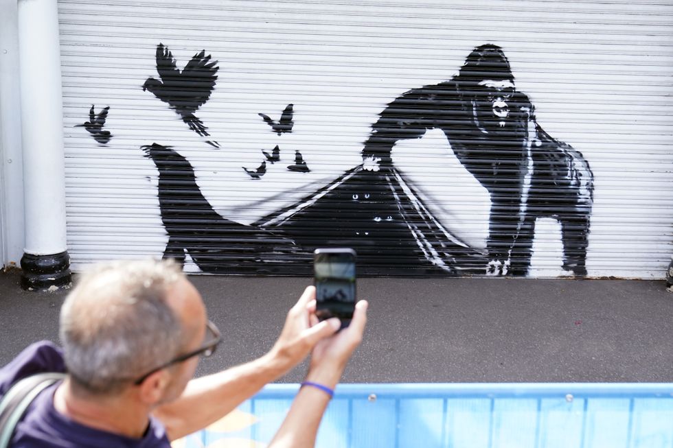 Banksy woz ere: London Zoo removes artwork for ‘safekeeping’