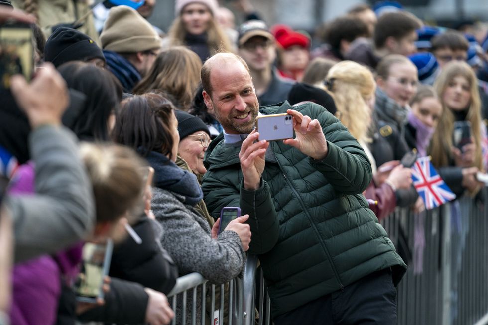 William is king of the selfies with royal fans in Tallinn