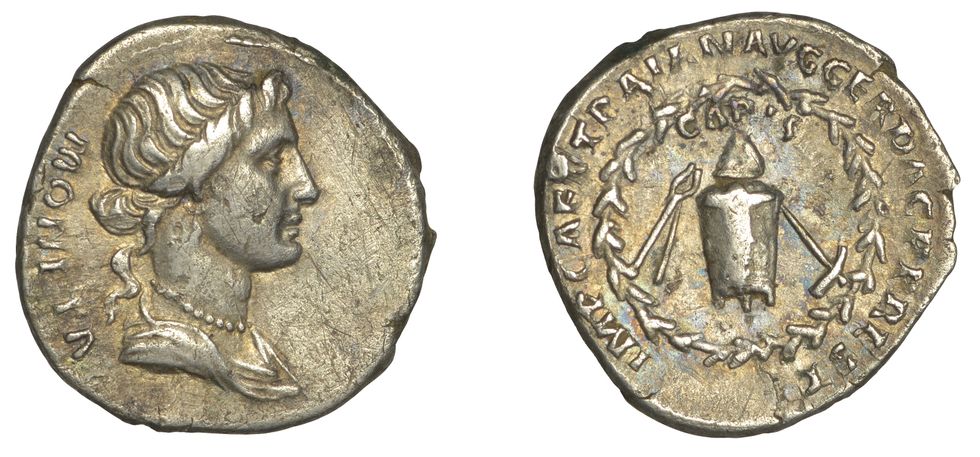 Silver Roman coin found by detectorist expected to fetch up to £6,000 at auction