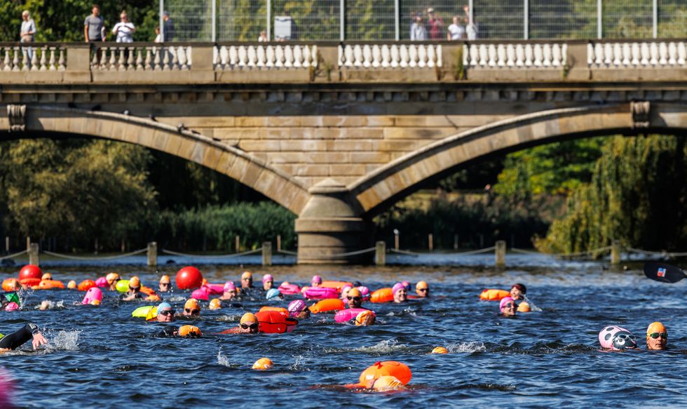 Thousands take a dip in Hyde Park’s Serpentine for open water festival