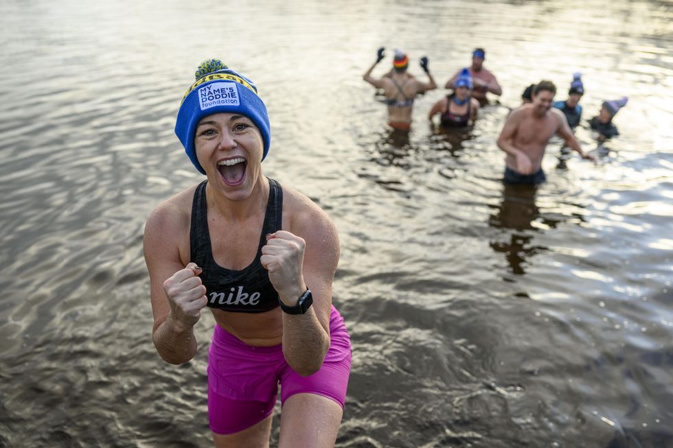 Celebs take part in Loony Dook for Doddie Weir’s MND charity