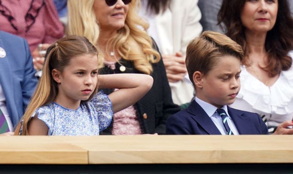 Prince George and Princess Charlotte meet boy who tossed coin for ...