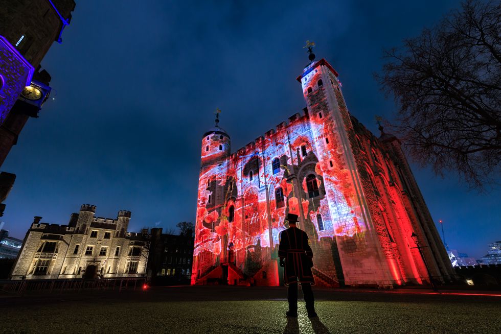 Tower of London to be lit up with poignant light show over Remembrance period