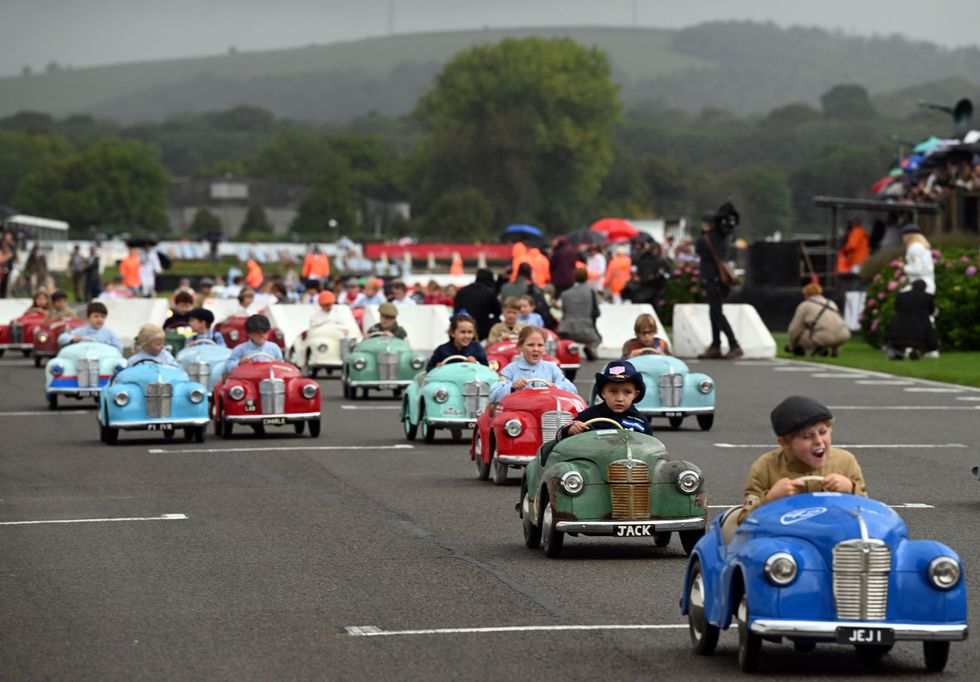 In Pictures: Young drivers take a spin in vintage race event