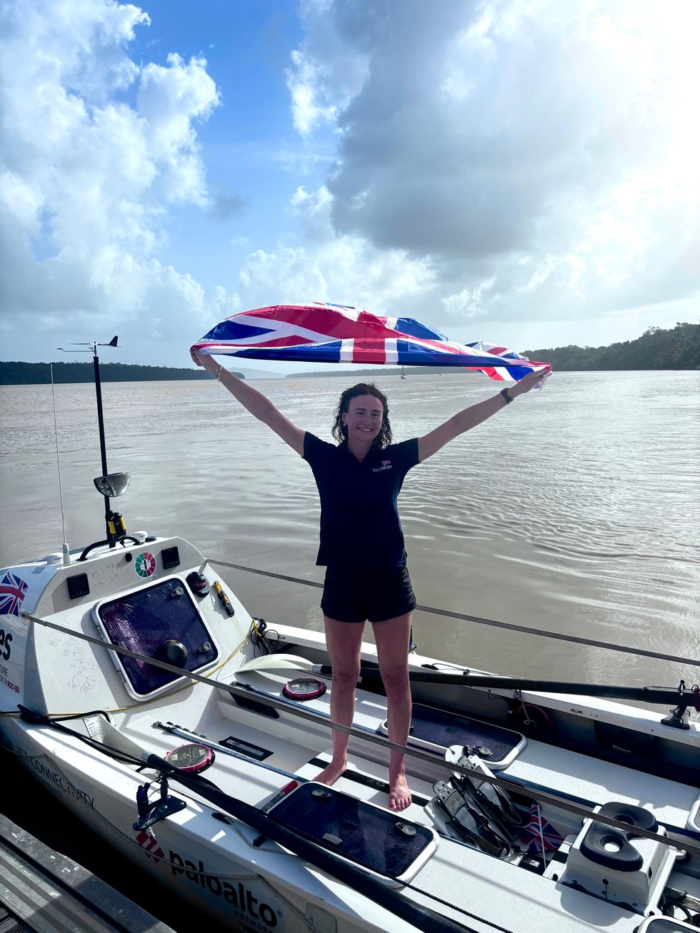 Student completes Europe to South America solo row after 97 days at sea